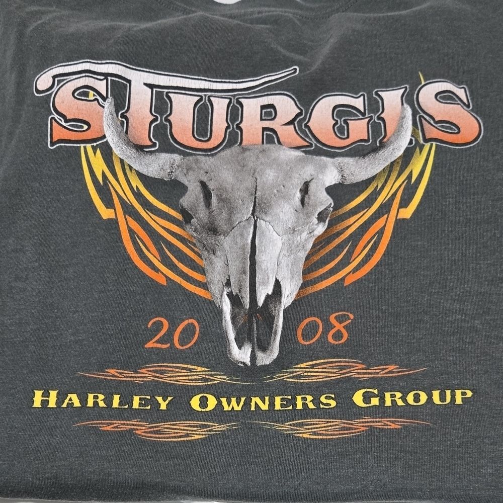 Vintage 'HOG' Harley Owners Group Sturgis 2008 Men's Short Sleeve T-Shirt 3XL